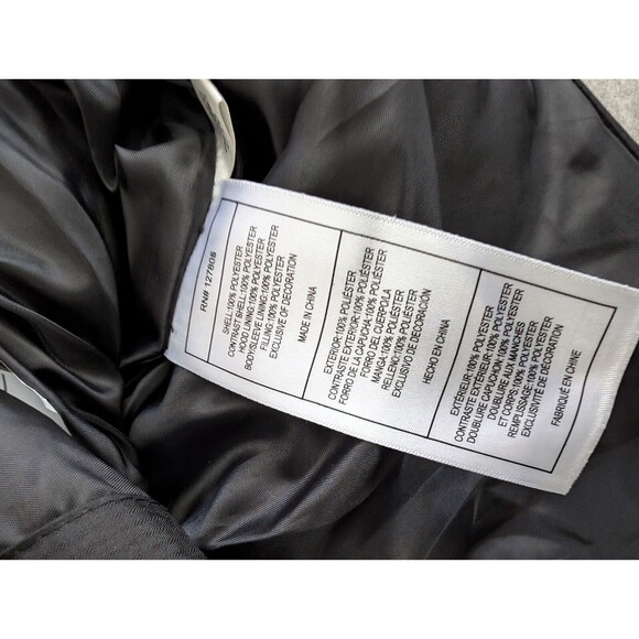 Reebok Jacket Womens Adult Extra Large (18/20) Black Full Zip Puffer Hooded - Picture 7 of 9